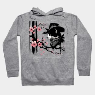 Kawaii Japanese Funny Cat Cowboy Cowgirl Meow Howdy Meowdy Hoodie